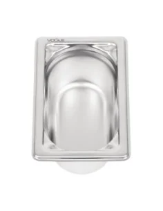 Bac inox 18/10 GN 1/9 professionnel Vogue 65mm 2