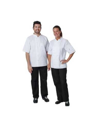 Veste de cuisine mixte Whites Vegas manches courtes blanche XXL