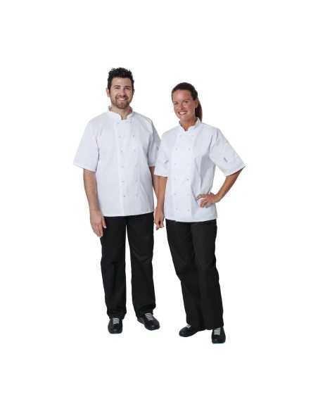 Veste de cuisine mixte Whites Vegas manches courtes blanche XXL