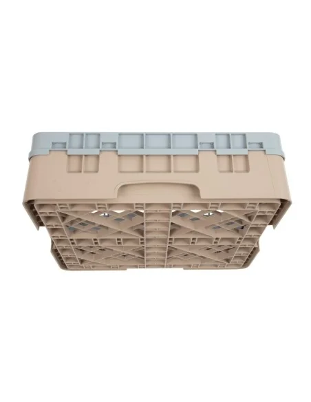 Casier à verres 16 compartiments Camrack Cambro beige hauteur max 92mm