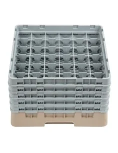 Casier à verres 36 compartiments Camrack Cambro beige hauteur max 257mm 2