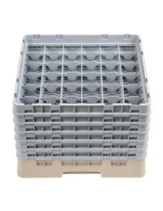 Casier à verres 36 compartiments Camrack Cambro beige hauteur max 298mm 2