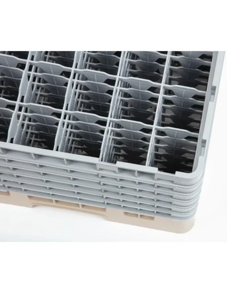 Casier à verres 36 compartiments Camrack Cambro beige hauteur max 298mm