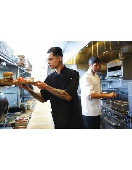 Veste de cuisine mixte Cool Vent Chef Works Montreal noire XS