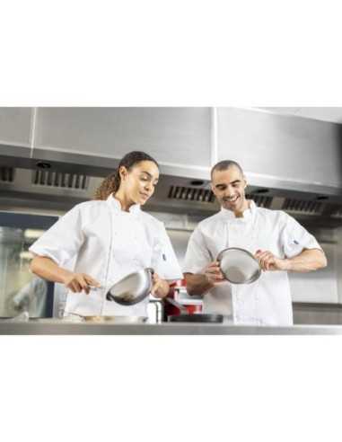 Veste de cuisine mixte Whites Vegas manches courtes blanche XXL