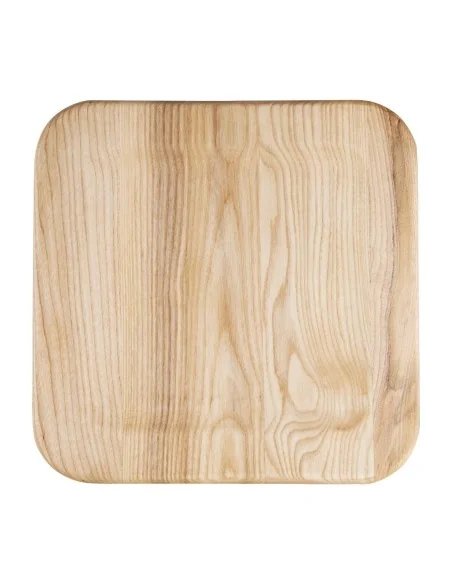 Tabourets bas Bolero Bistro avec coussin d'assise en bois blanc (paquet de 4)