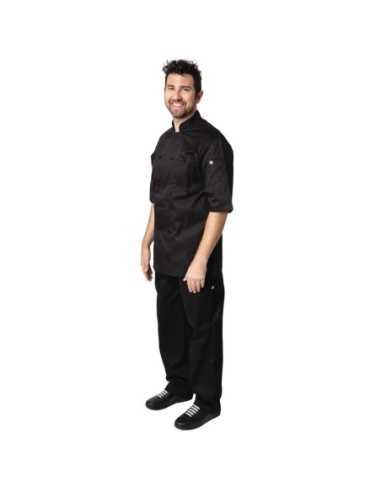 Veste de cuisine mixte Cool Vent Chef Works Montreal noire XXL