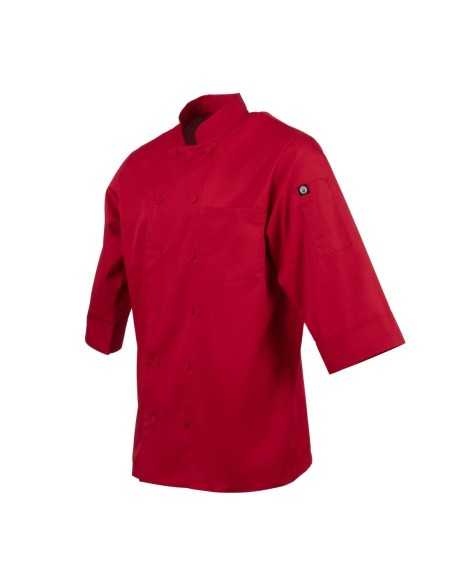 Veste de cuisine mixte Chef Works rouge L