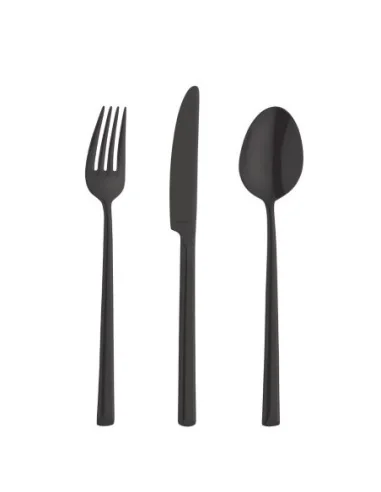 Cuillères de table Amefa Metropole PVD noires (lot de 12)