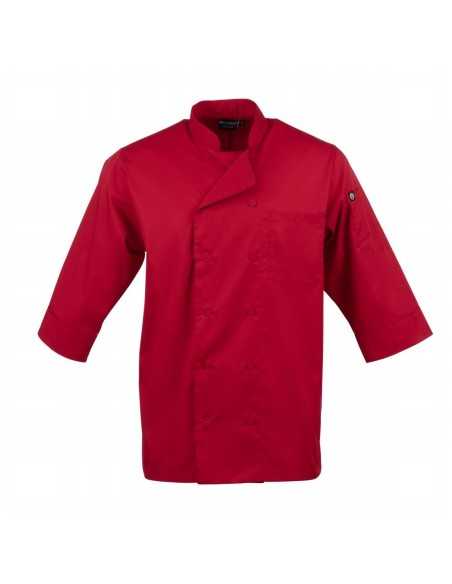 Veste de cuisine mixte Chef Works rouge L