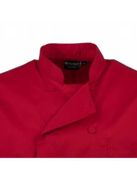 Veste de cuisine mixte Chef Works rouge L