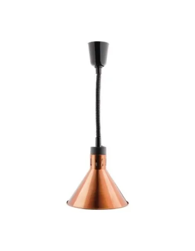 Lampe chauffante conique rétractable Buffalo finition cuivre