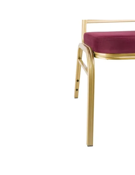 Chaises de banquet bordeaux Bolero Regal (lot de 4)