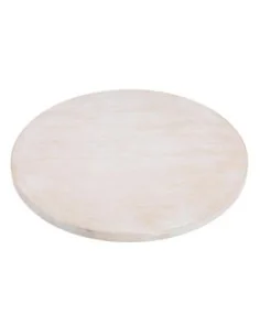 Plateau de table rond pré-percé blanc vintage Bolero 600mm 2
