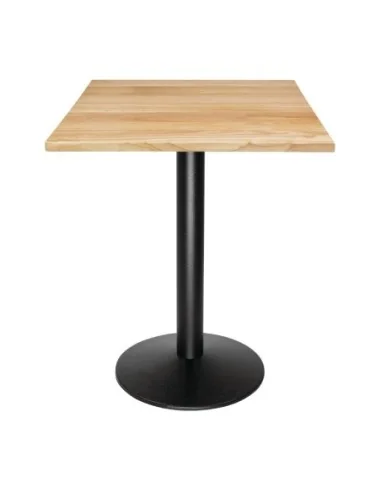 Plateau de table carré pré-percé coloris bois naturel Bolero 700mm