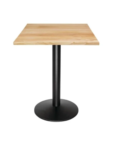 Plateau de table carré pré-percé coloris bois naturel Bolero 700mm