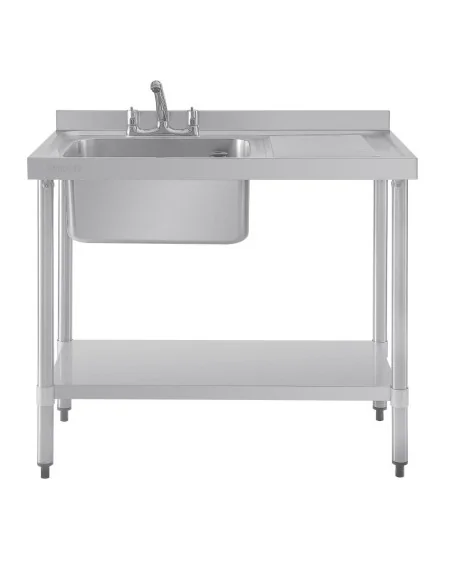 Plonge un bac égouttoir à droite Vogue 1000mm