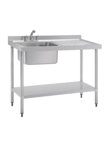 Plonge un bac égouttoir à droite Vogue 1200mm