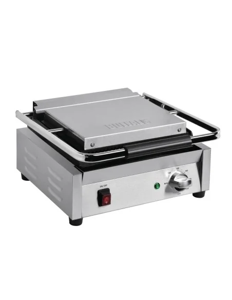 Grand gril de contact simple Bistro Buffalo rainuré/rainuré