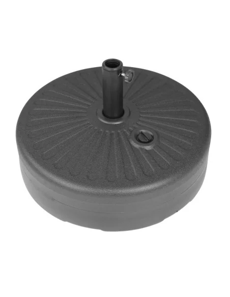 Pied de parasol en plastique noir Bolero 40L (rempli)