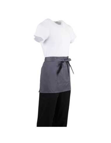 Tablier serveur court Whites gris anthracite