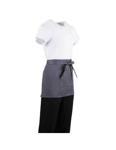 Tablier serveur court Whites gris anthracite