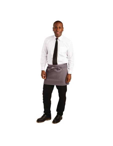 Tablier serveur court Whites gris anthracite