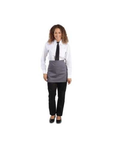 Tablier serveur court Whites gris anthracite