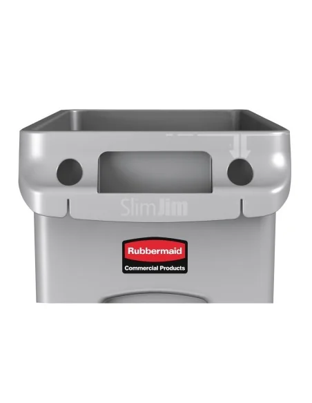 Collecteur Slim Jim Rubbermaid 87L