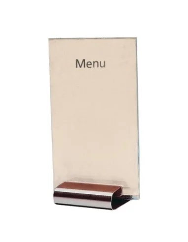 Porte-menu A5 inox Olympia