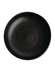 Assiettes creuses calottes noir mat Olympia Canvas 23 cm 