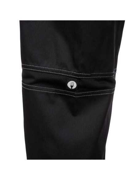 Pantalon de cuisine mixte Baggy Chef Works noir L
