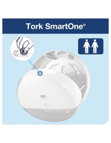 Distributeur de papier toilette Tork Smart One Mini blanc