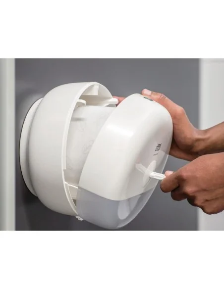 Distributeur de papier toilette Tork Smart One Mini blanc