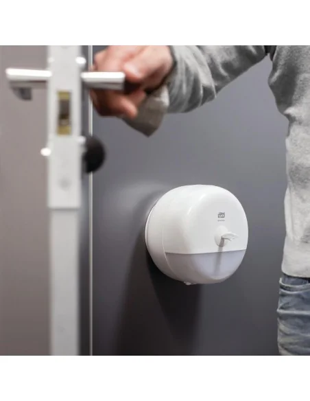 Distributeur de papier toilette Tork Smart One Mini blanc