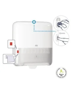 Distributeur de bobine d'essuie-mains Tork Matic blanc 2