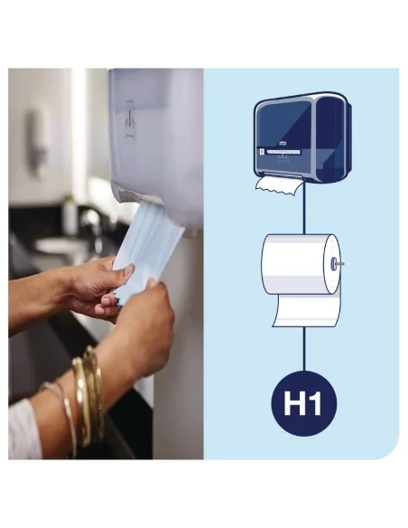 Distributeur de bobine d'essuie-mains Tork Matic blanc