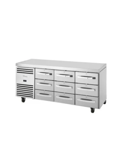 Table réfrigéree positive 9 tiroirs GN 1/1 True TCR1/3
