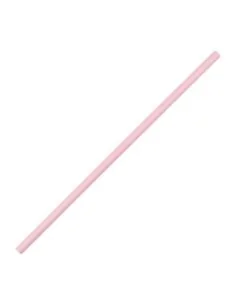 Pailles compostables en papier roses Fiesta Compostable (lot de 250)