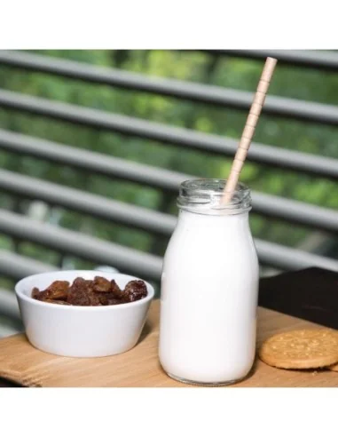 Pailles en papier flexibles compostables Fiesta Compostable kraft (lot de 250)