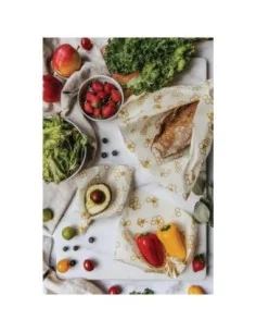 Feuilles d'emballage alimentaire à la cire d'abeille Nuts taille S (lot de 10) 2