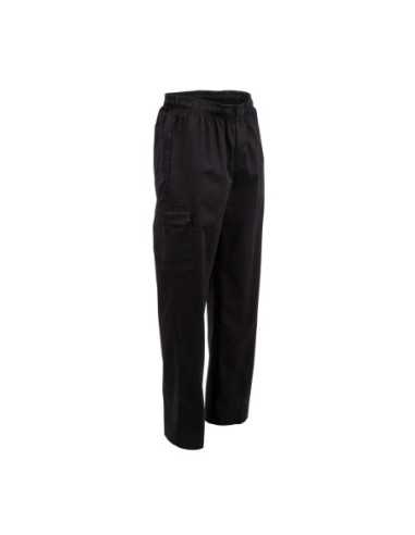 Pantalon de cuisine mixte Chef Works Slim Fit Cargo noir L