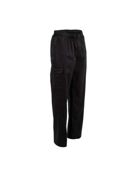 Pantalon de cuisine mixte Chef Works Slim Fit Cargo noir L
