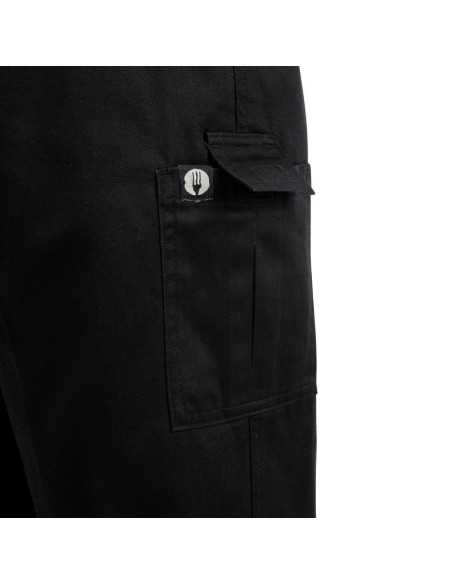 Pantalon de cuisine mixte Chef Works Slim Fit Cargo noir XL
