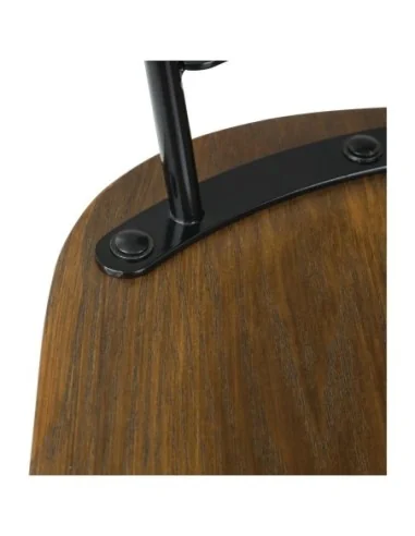 Tabourets hauts Scandi Bolero noirs (lot de 2)