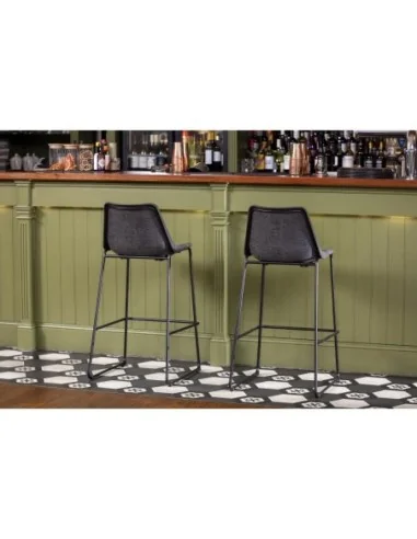 Tabouret haut Bolero Rodeo noir