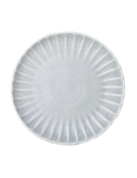 Assiettes plates Olympia Corallite grises 205 mm (lot de 6)