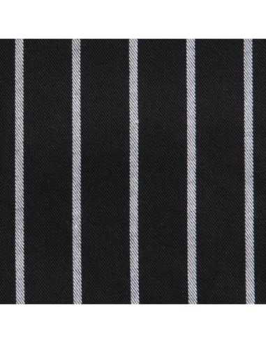 Tablier bavette tissé Chef Works Premium rayures noires et blanches
