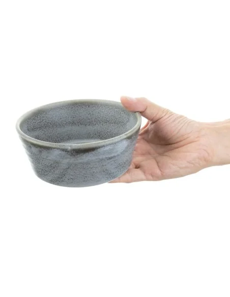 Bols plats ronds anthracite Olympia Cavolo 143mm (lot de 6)