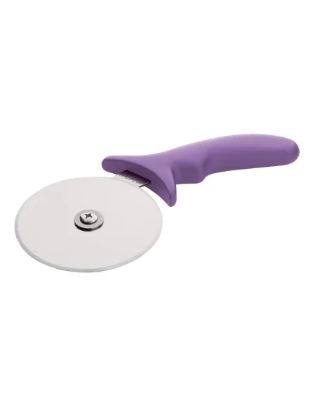 Roulette à pizza code couleur violet allergènes Hygiplas 102mm